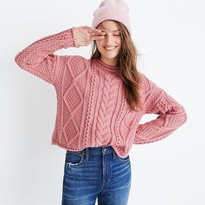 Slope Cableknit Pullover Sweater XS